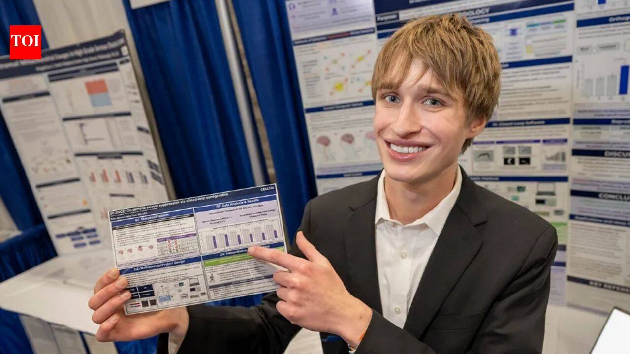Minnesota teen Evan Morris built a low-cost system that detected seizure-like activity in worms and triggered ultrasound; recurrence fell 70.1% in his model