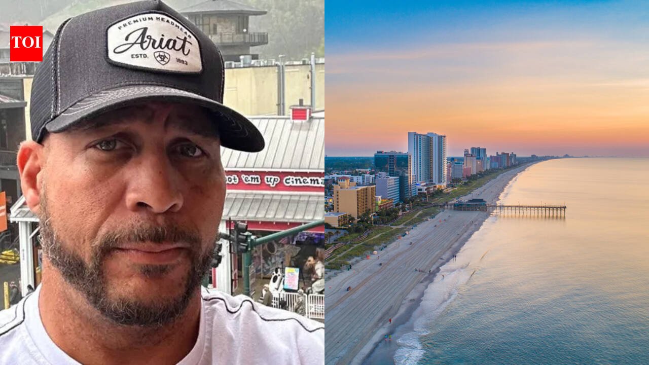 Father of four Derrick Moore jumped into a Myrtle Beach rip current to save a 10-year-old girl; she survived, but he was swept away