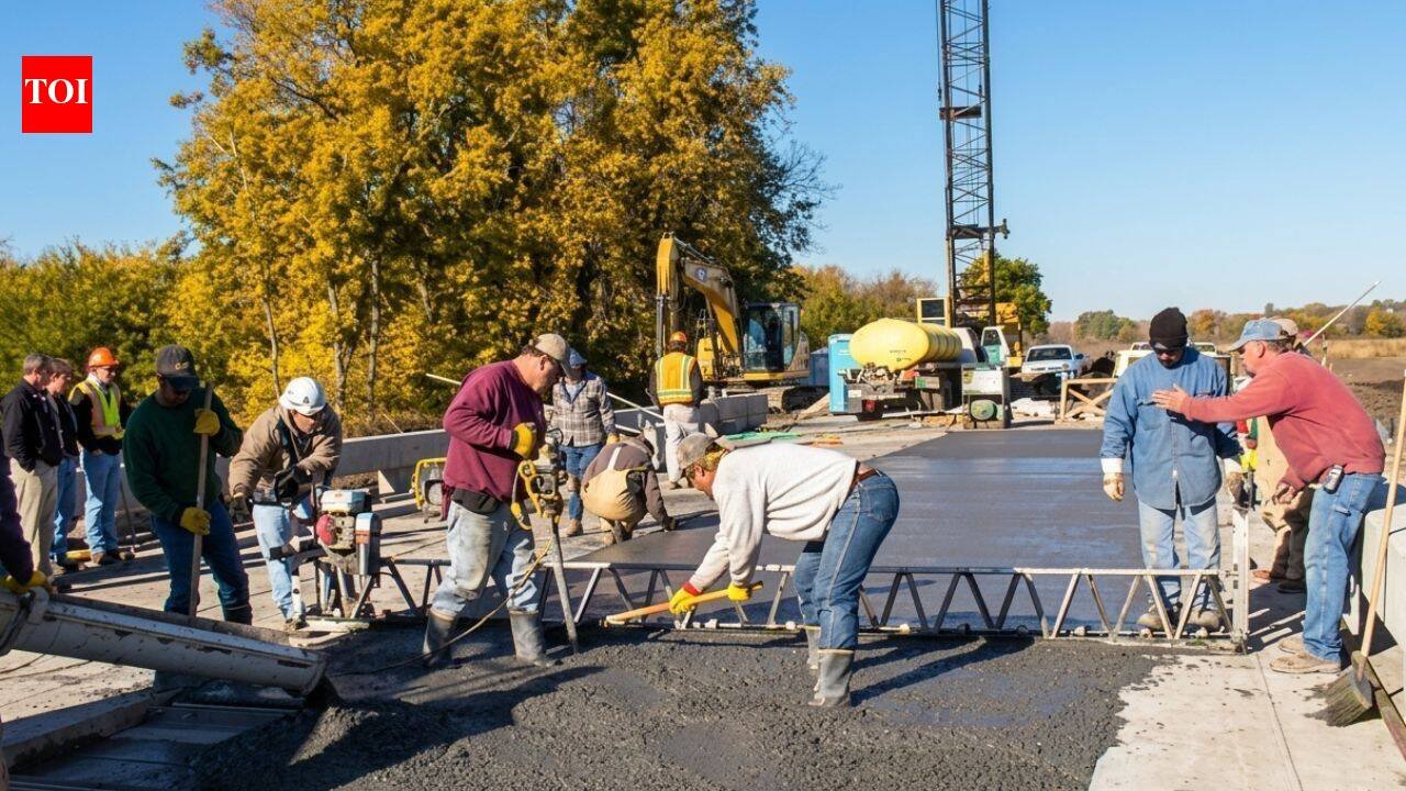 A 52-slab Nebraska bridge turns its concrete into a giant resistor, warming the road surface from inside during snowstorms