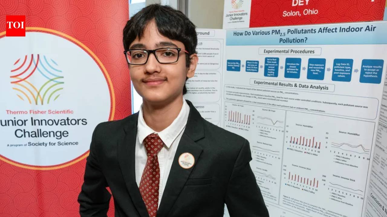 Meet Archishman Dey, the Ohio eighth-grader who tested an air fryer, candle, humidifier, gas and incense; incense produced the most fine-particle pollution
