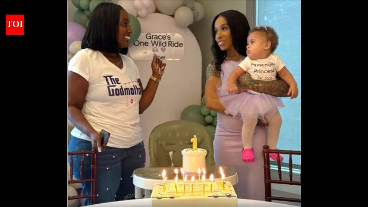 A Michigan woman gave birth in the back of an Uber; one year later, the driver returned for the baby’s ‘One Wild Ride’ birthday as her godmother