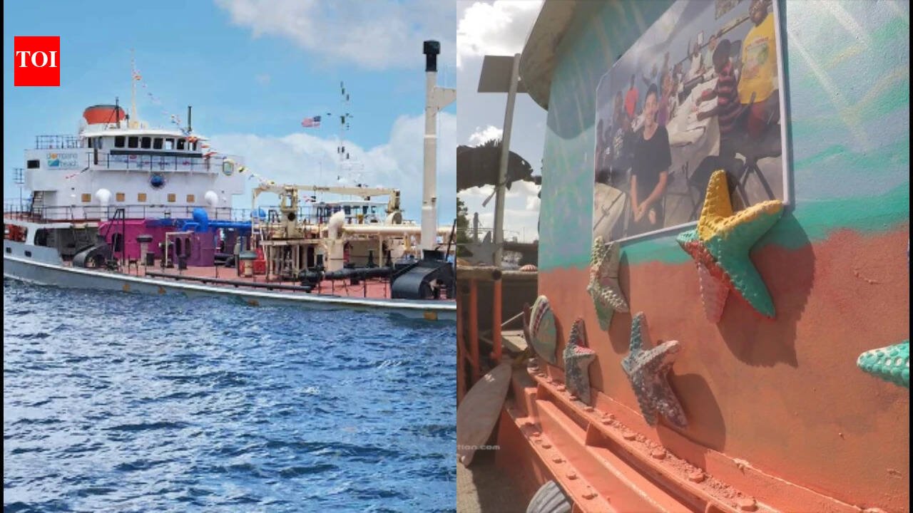 Florida sank a 324-foot former New York sludge tanker off Pompano Beach; the wreck became an underwater casino reef with card-dealing sharks, poker tables and marine life