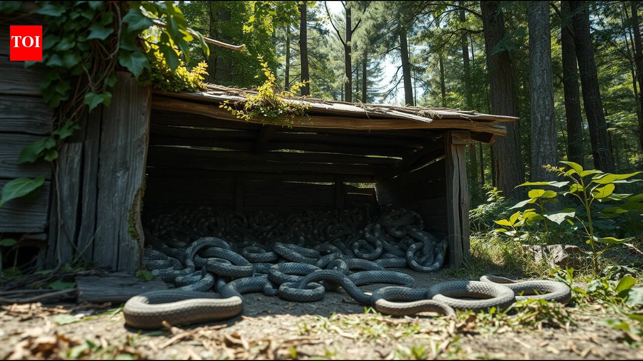 An abandoned Mississippi shed was covered in snake skins; cameras revealed why gray ratsnakes kept returning | World News