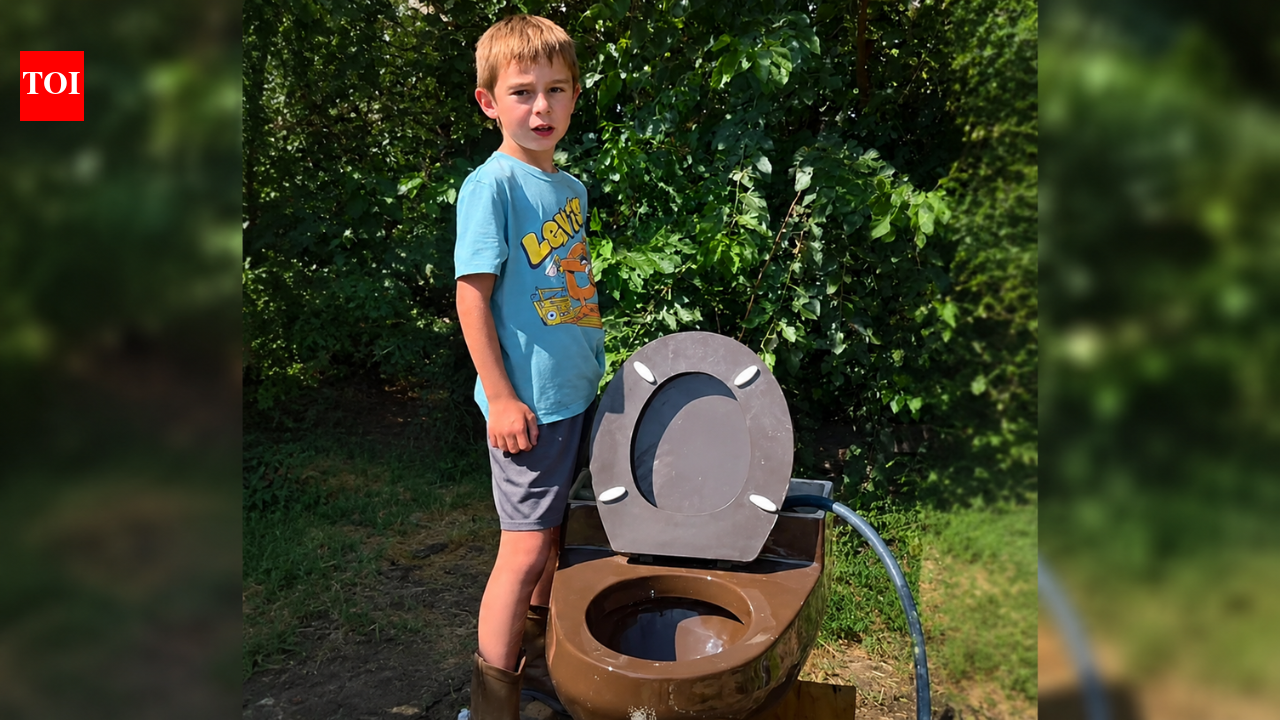 ‘The Toilet Kid’: 9-year-old Washington boy collects toilet seats, tests their flushes and has turned his backyard into a giant toilet testing station | World News