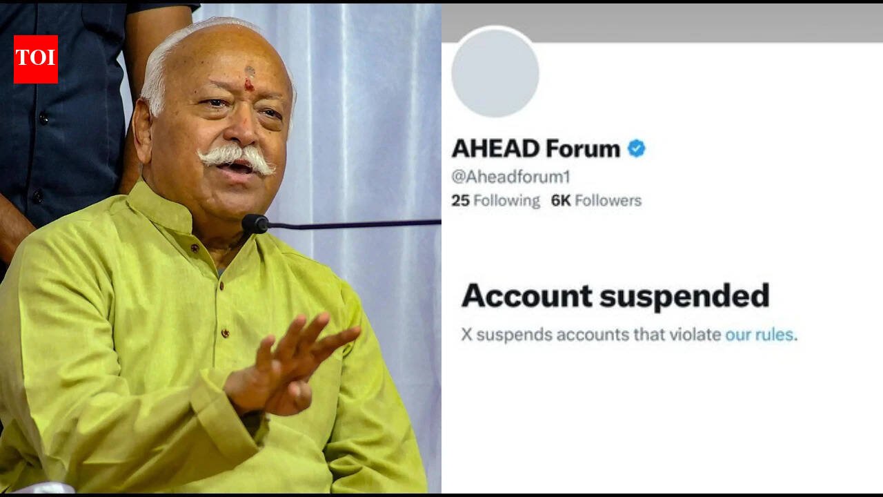 RSS Chief Mohan Bhagwat’s US event organiser AHEAD’s X account suspended ahead of programme | World News