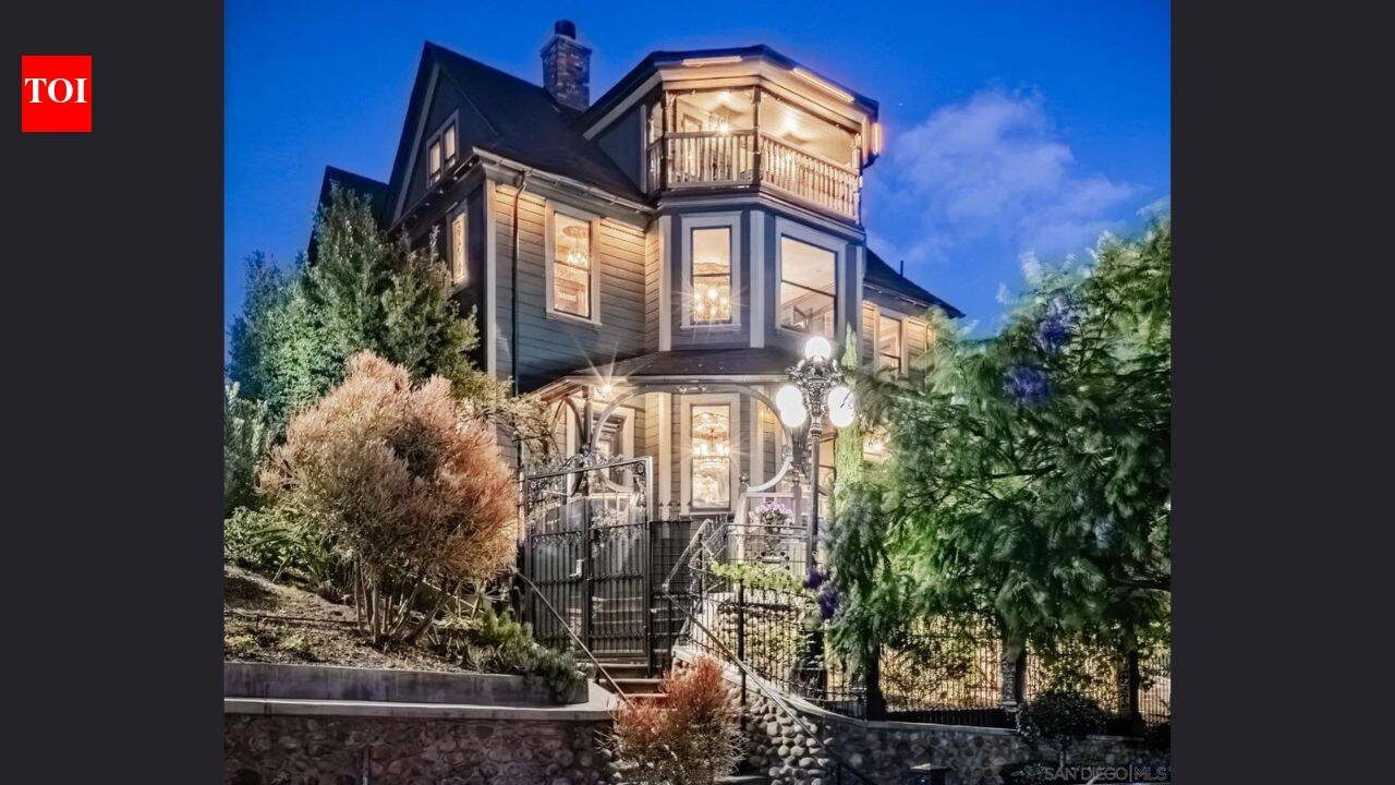 In 1997, a woman bought a condemned 1888 San Diego mansion for $188,500; after an 8-year restoration, it has 30-plus chandeliers, a secret bar, ‘Titanic’ movie-set columns and a $4.5 million asking price