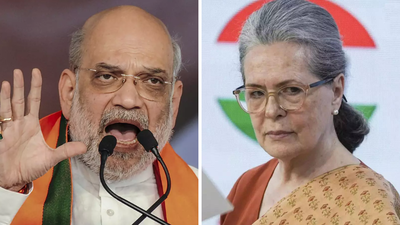 Amit Shah takes ‘sin’ jibe at Sonia; Congress says minister ‘diverting attention’