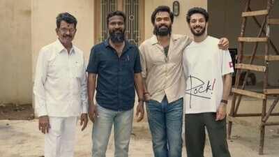 Anirudh Ravichander pays surprise visit to Silambarasan’s ‘Arasan’ sets, joins Vetri Maaran |