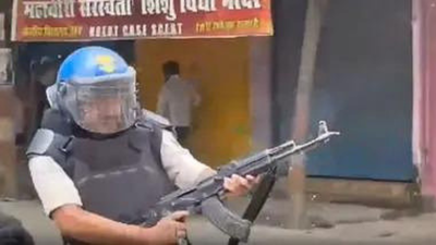 ‘Got trapped in crowd’: Bihar govt defends constable who fired AK-47 during students’ protests | India News