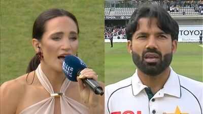Watch: English singer Laura Wright performs Pakistan’s national anthem ahead of 1st Test against England | Cricket News