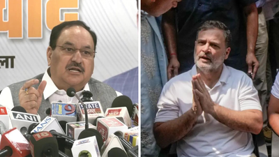 ‘Attention-seeking’: Nadda says Rahul’s sit-in bid to divert attention from Vande Mataram row | India News