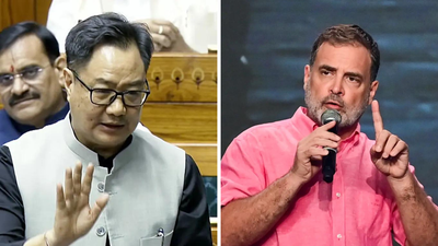 ‘Should have gone to Ranchi’: Rijiju takes dig at Rahul Gandhi over Prayagraj event | India News