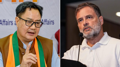 ‘We are not enemies’: Rijiju meets Rahul to break Parliament logjam over Delimitation, FCRA | India News
