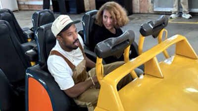 Raye and Michael B. Jordan’s relationship status revealed after Six Flags spotting; duo working on film project together |