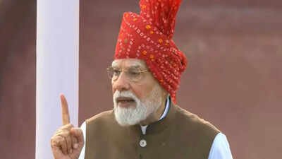 PM Modi in Independence Day speech from Red Fort