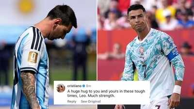 Cristiano Ronaldo sends message to Lionel Messi after father’s death