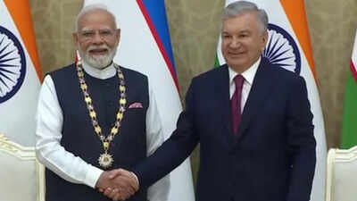 ‘Order of Oliy Darajali Dustlik’: Uzbekistan confers its highest state honour on PM Modi | India News