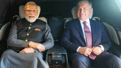PM Modi received by Uzbek President Mirziyoyev in Tashkent, leaders share car ride | India News