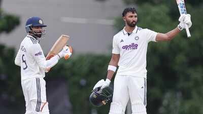 Devdutt Padikkal hits century as Pant and Jurel fail, how India’s batters fared on day 2 vs SLC XI | Cricket News
