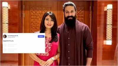 ‘Toxic’ star Yash has over 14 million social media followers, but follows only wife Radhika Pandit