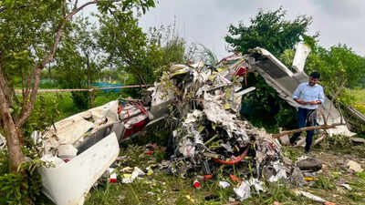 Garg Aviation’s trainer aircraft crashes in Kanpur, 2 killed | India News