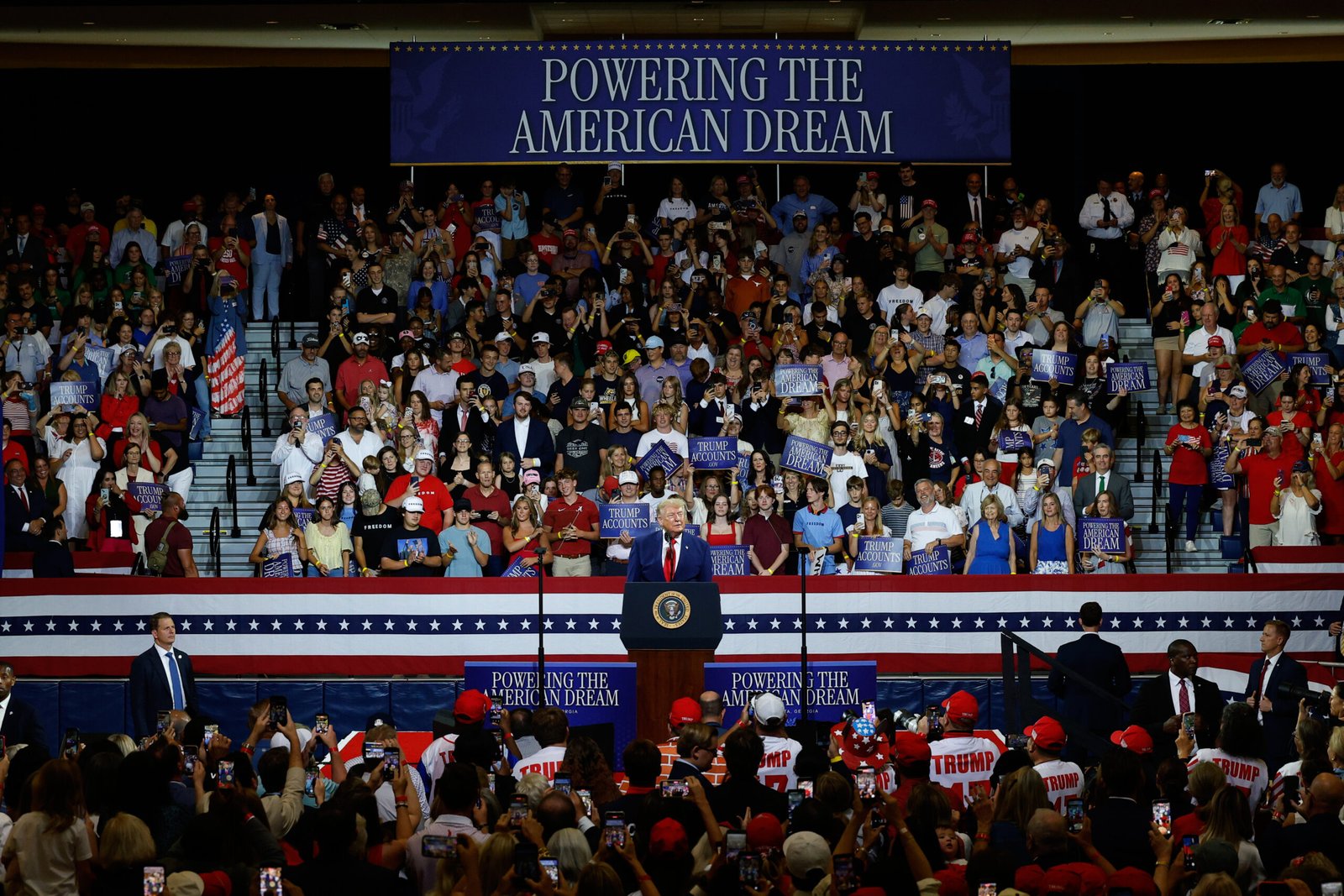 Trump’s biggest political event so far isn’t in a battleground state