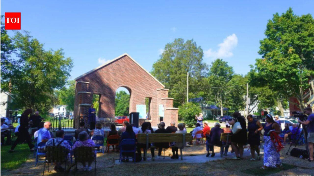 In 2023, fire destroyed a Michigan school built in 1867, leaving only its brick facade; 3 years later, the site has reopened as a $175,000 public park