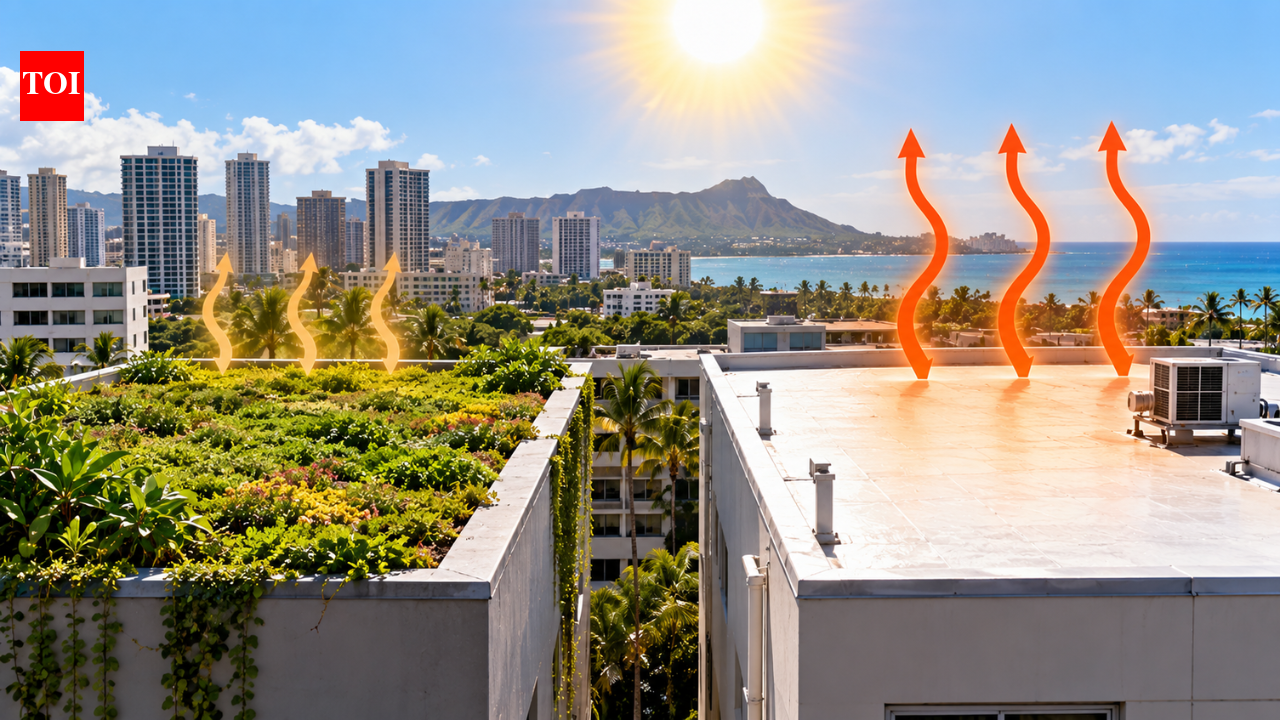 In 2018, a University of Hawaii study compared green and white roofs in Honolulu and found green roofs stayed cooler during the hottest hours | World News