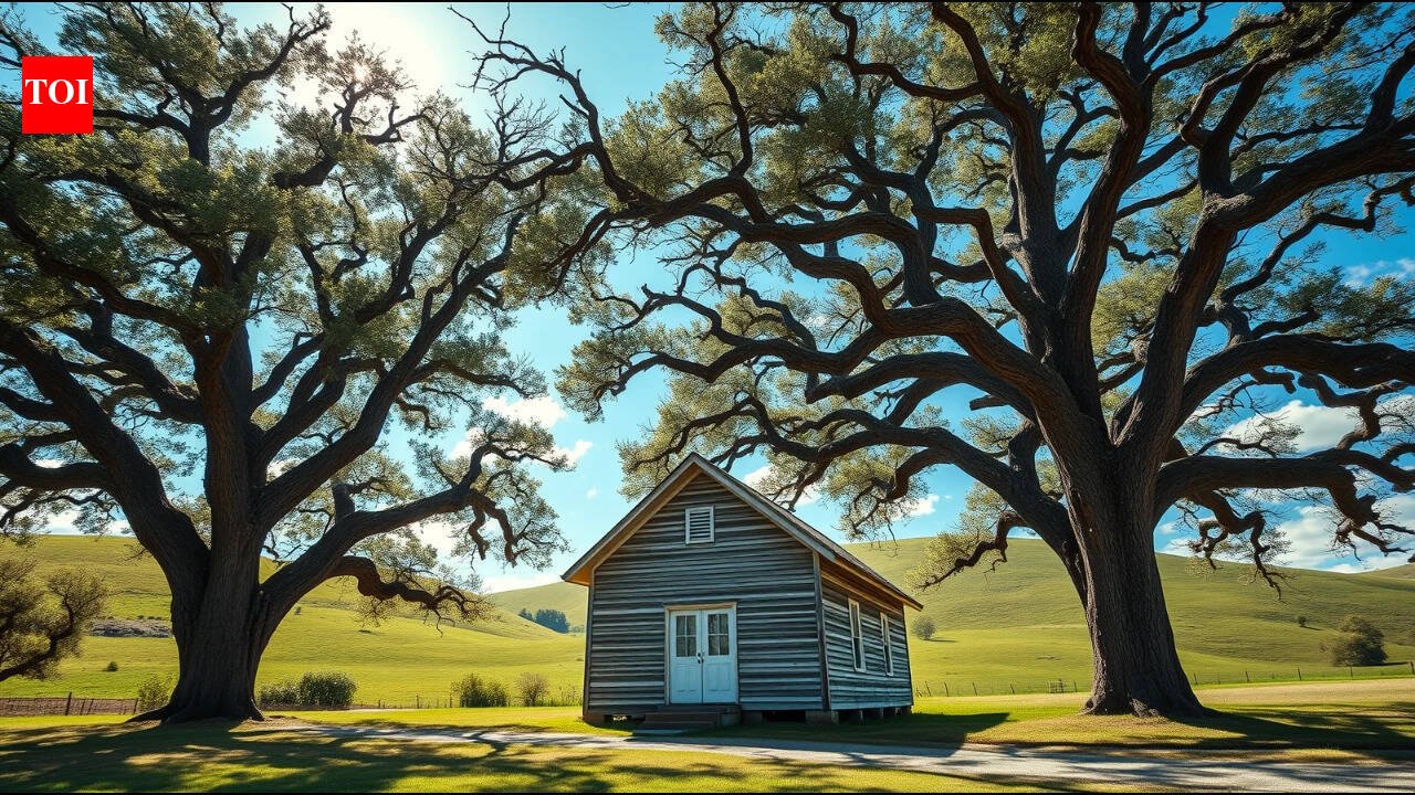 Two giant oak trees destroyed this 1879 American schoolhouse; locals turned the fallen wood into part of its remarkable restoration | World News