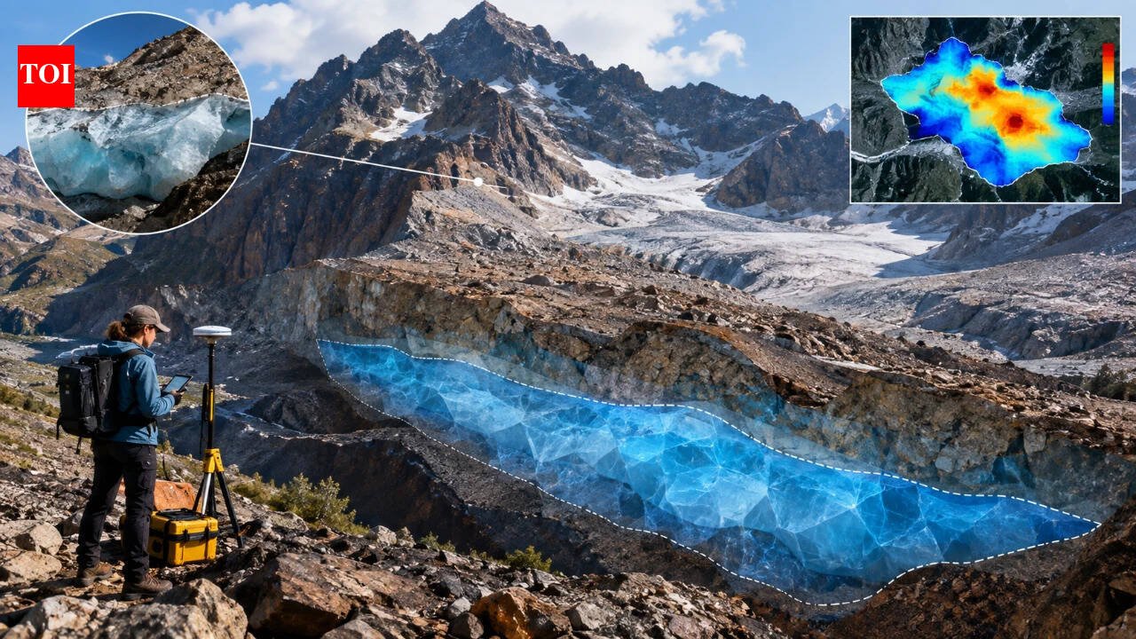 Scientists discover nearly 1 billion tons of water locked inside Utah’s rocky glaciers, using gravity measurements to map ice buried beneath mountain debris | World News