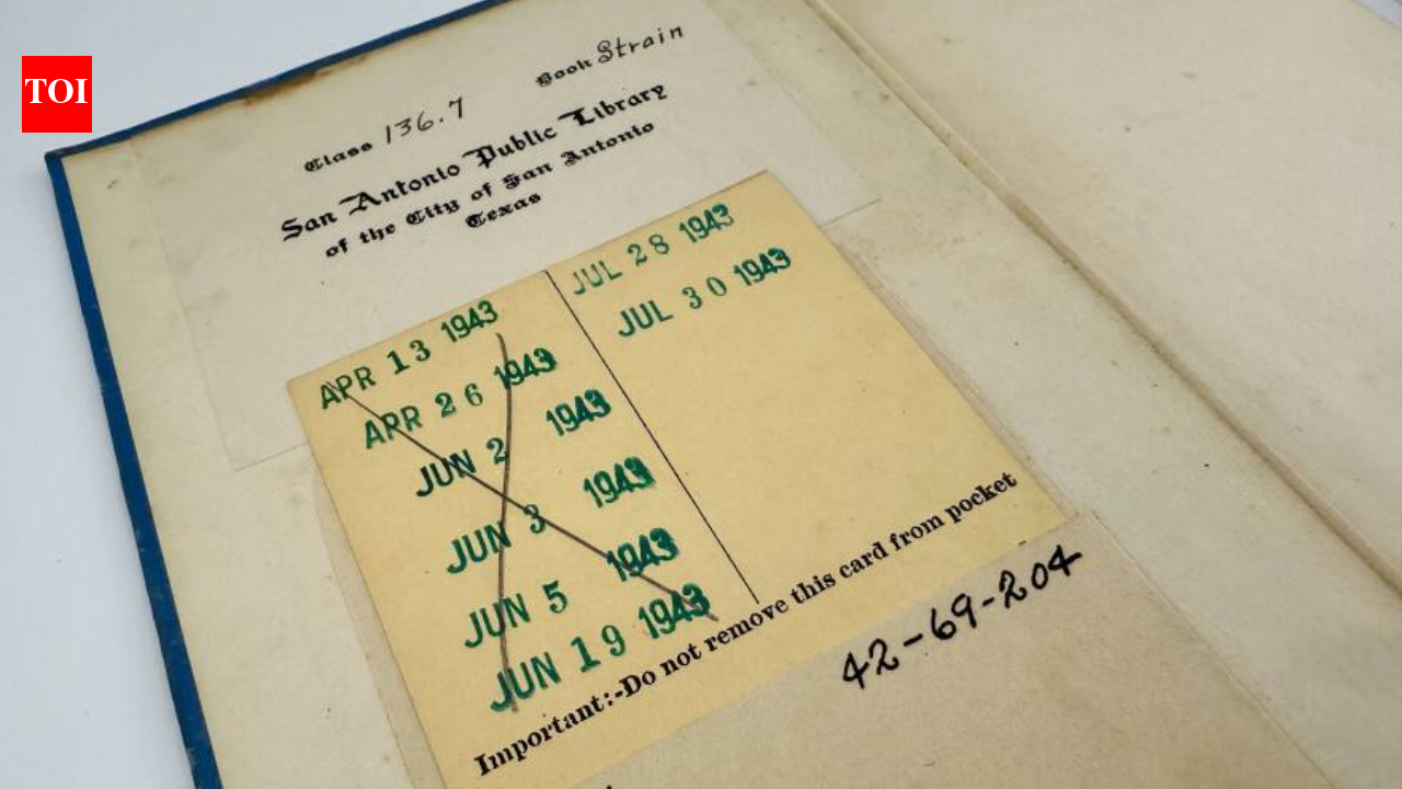 A San Antonio library book checked out in 1943 travelled with one family for generations; 82 years later, it came back from Oregon with a note about the late fee