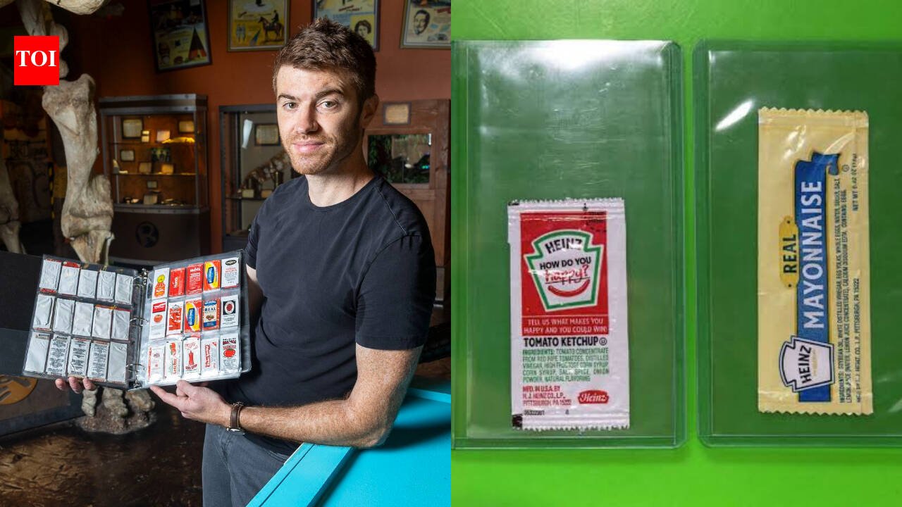 Meet Eric Thompson, the 39-year-old Texas engineer who has collected 5,000 condiment packets, including nearly 400 Taco Bell designs and a toothpaste sachet from 1950