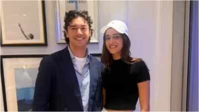 Ananya Panday poses with ‘Off Campus’ star Belmont Cameli at US Open, fans can’t keep calm | Hindi Movie News
