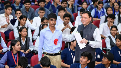 Uttarakhand CM Dhami encourages youth participation in shaping ‘developed Uttarakhand by 2047’ at ‘Mukhyamantri Yuva Vidyarthi Manthan’ | India News