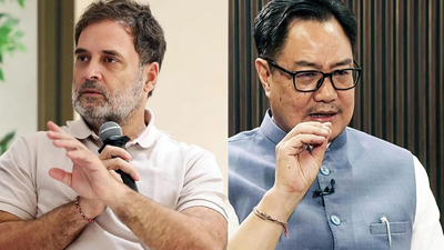 ‘Congress is Bhasmasur’: Rijiju hits back at Rahul Gandhi over ‘party breaking’ charge | India News