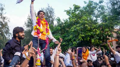 DUSU election results: BJP hails ABVP’s ‘splendid victory’; Congress claim vote tampering | India News