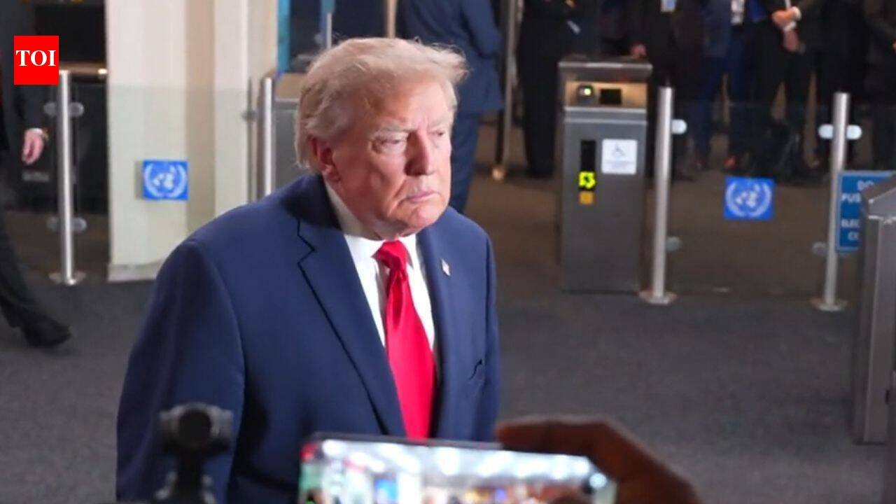 ‘You shouldn’t be here covering me’: Trump confronts CNN’s Kaitlan Collins at UN amid White House ban