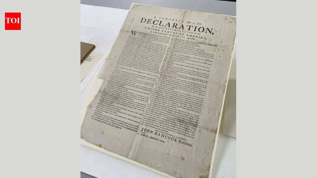 A volunteer sorting old Royal Navy papers found a rare 1776 US Declaration of Independence copy; it is one of 11 surviving Exeter printings and the only one outside the US