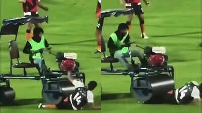 Horrific! Former England footballer Andros Townsend run over by pitch roller in freak accident – Watch | Football News