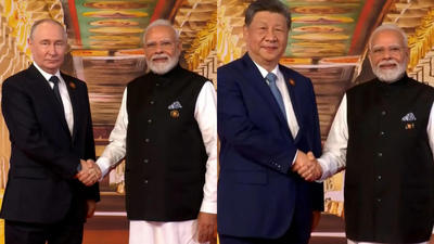 Tamil link at Brics: PM Modi greets leaders before Rameswaram backdrop; Xi stops for a closer look | India News
