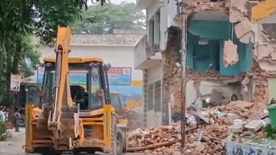 Saharanpur: Illegal mosque inside DM office complex demolished under high security | India News