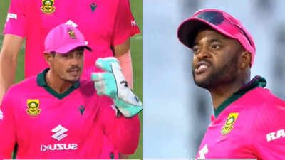 Tempers flare! Temba Bavuma, Quinton de Kock involved in heated exchange during review – Watch | Cricket News