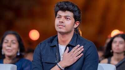 Jason Sanjay: ‘I would like to thank my mother, my father, and dear sister Divya’: Jason Sanjay thanks family at ‘Sigma’ audio launch | Tamil Movie News
