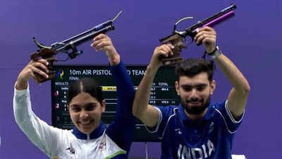 Asian Games 2026: Kamaljeet, Suruchi Inder Singh win 10m air pistol mixed team gold | Asian Games 2026 News