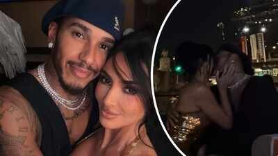 Kim Kardashian and Lewis Hamilton kiss in front of Eiffel Tower; couple share pictures from romantic Paris getaway |