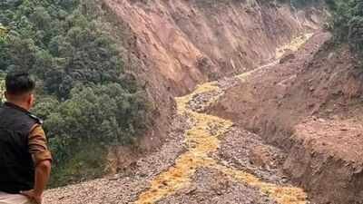 Landslide hits Sikkim’s Mangan, partially blocks Teesta River flow | India News