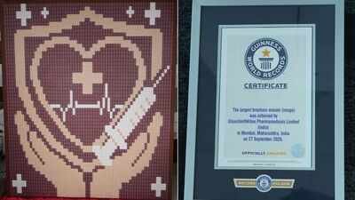 GSK India sets Guinness World Records title with giant brochure mosaic on World Heart Day | India News