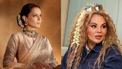 Kangana Ranaut hits back at Rakhi Sawant after her comments on her, Smriti Irani: ‘All your favours combined never got you even a sweeper’s job’ | Hindi Movie News