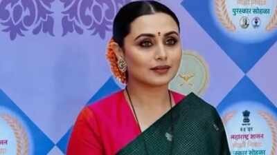 Rani Mukerji speaks in Marathi as she gets honoured at Maharashtra State Film Awards, ‘Experienced both success and failure here’ – watch | Hindi Movie News