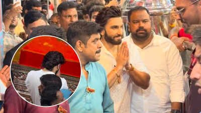 Ranveer Singh seeks Lord Ganesha’s blessings at Lalbaugcha Raja as he gears up to become a father again – watch videos |